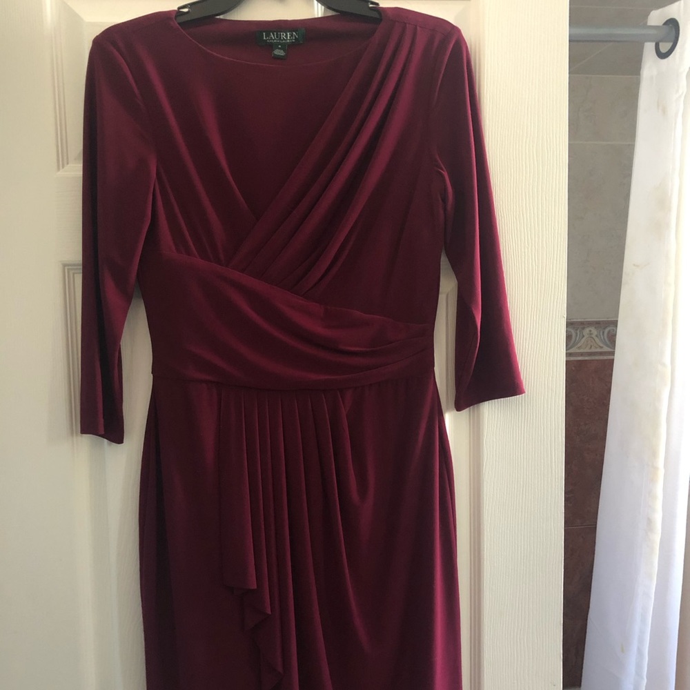 Ralph Lauren Merlot Dress